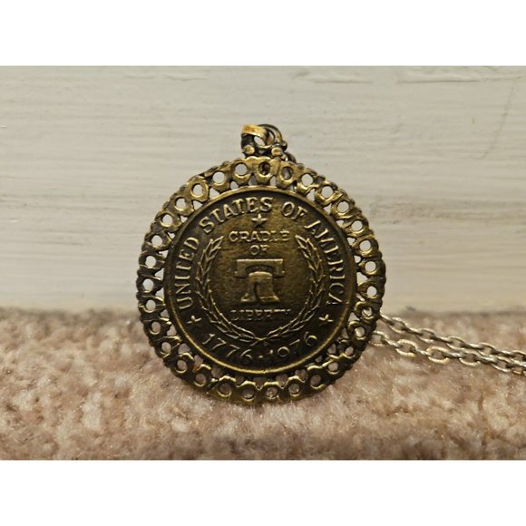 Paul Revere Cradle of Liberty Token Necklace 11.5'' Length - Picture 3 of 3